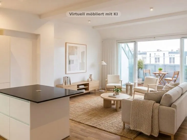 HOMESK - Exklusive Dachgeschoss OHNE Aufzug aber mit großer Dachterrasse und Einbauküche — photo 1